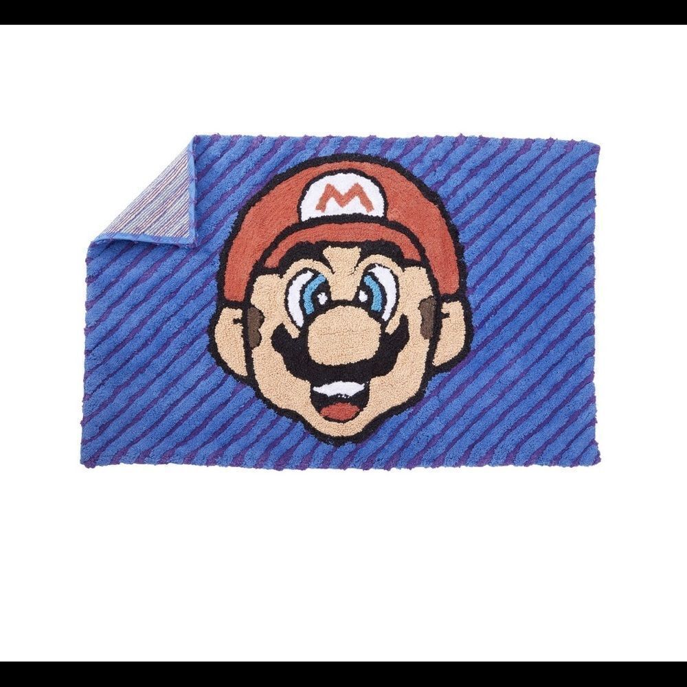 New Super Mario Kids Accent Rug 48x30    - Picture 4 of 8